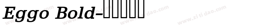 Eggo Bold字体转换